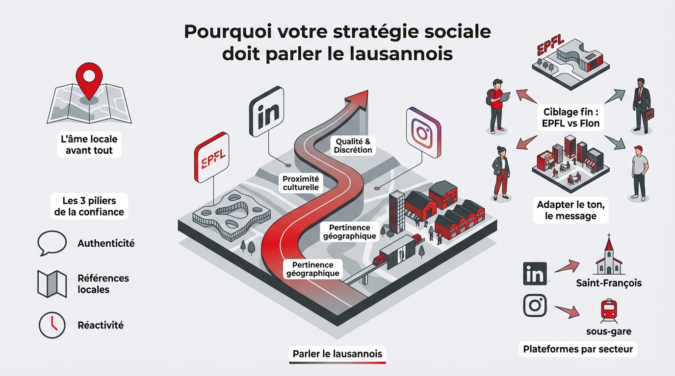 Stratégie de communication sur les réseaux sociaux à Lausanne