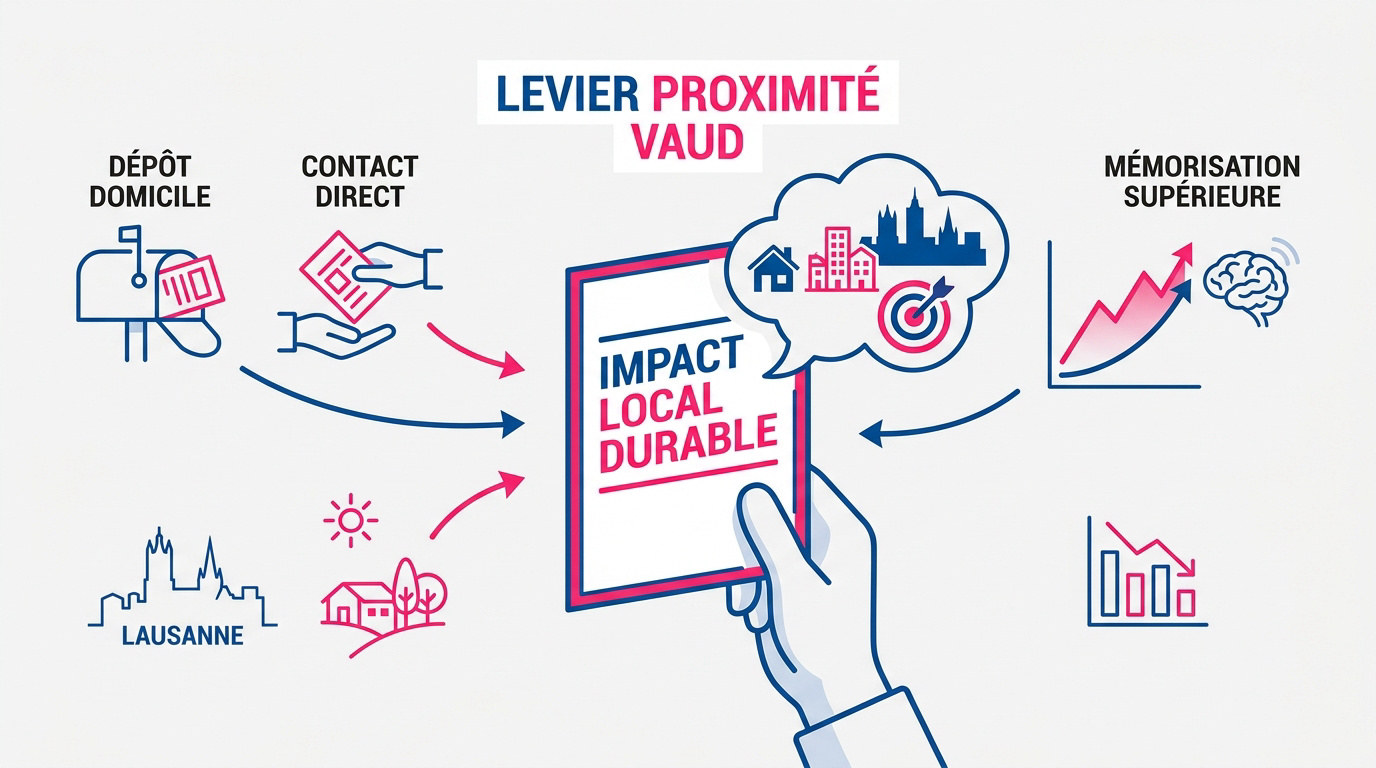 Campagne de distribution de flyers stratégique dans le canton de Vaud
